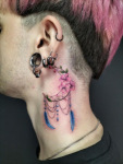 お花タトゥー　flower tattoo popular tattoo 人気タトゥー　かわいいタトゥー　