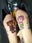 Color tattoo cute illustration tattoo かわいいタトゥー　ガールズタトゥー　人気タトゥー　カラータトゥー