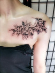 お花タトゥー　flower tattoo