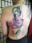 綺麗なカラフル龍 ドラゴンタトゥー colored dragon tattoo
