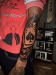Black & Grey Realistic Tattoo トランプ リアルタトゥー