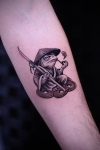 samurai frog tattoo カエルタトゥー